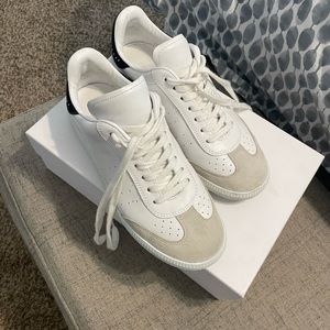 Isabel marant Beth leather low top sneaker sz 37 EUC
